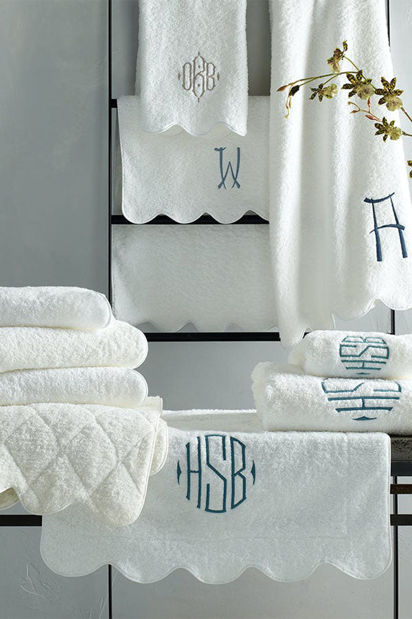 Matouk Cairo Towels Bath Towel / white/linen